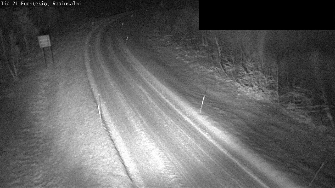 Weather Camera Image Väg 21 Enontekiö, Ropinsalmi, Enontekiö, Lappi
