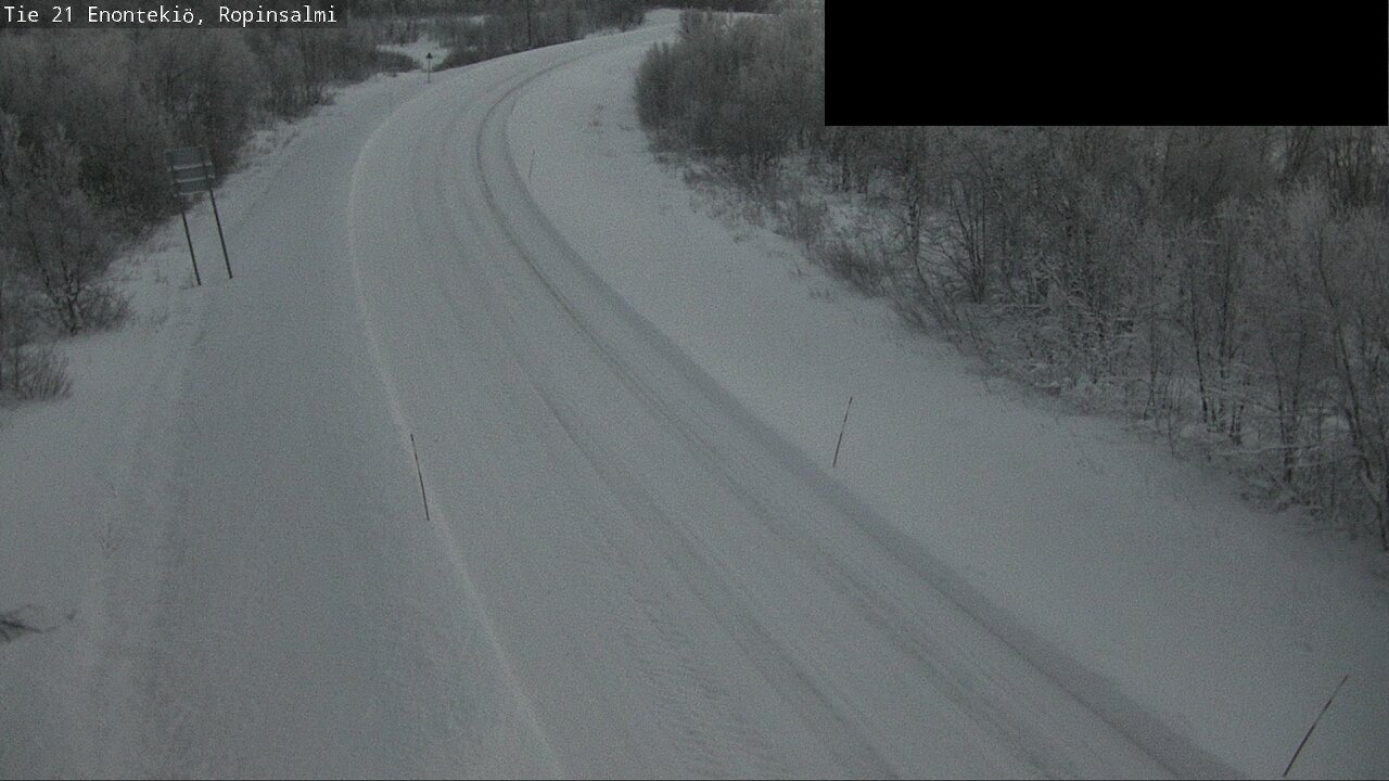Weather Camera Image Väg 21 Enontekiö, Ropinsalmi, Enontekiö, Lappi