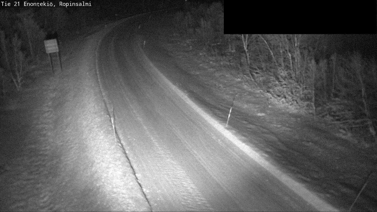 Weather Camera Image Väg 21 Enontekiö, Ropinsalmi, Enontekiö, Lappi