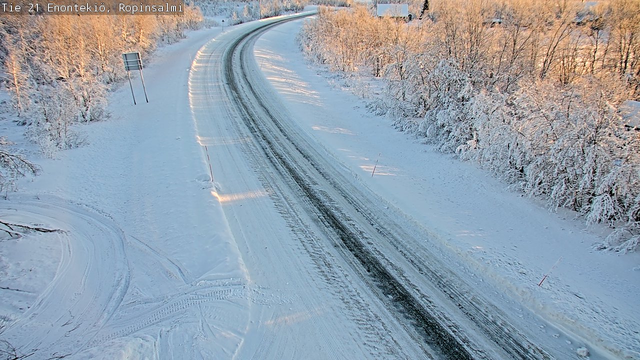 Kelikamerat Kuva Tie 21 Enontekiö, Ropinsalmi, Enontekiö, Lappi