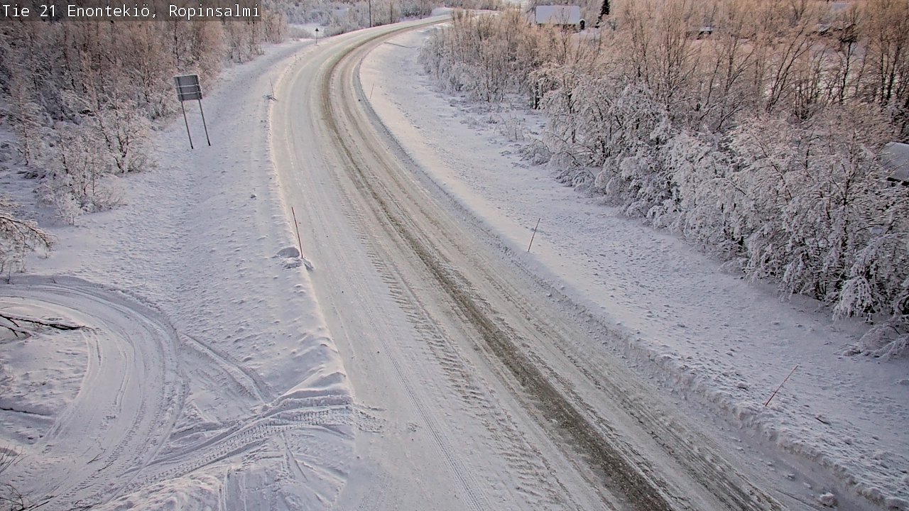 Kelikamerat Kuva Tie 21 Enontekiö, Ropinsalmi, Enontekiö, Lappi