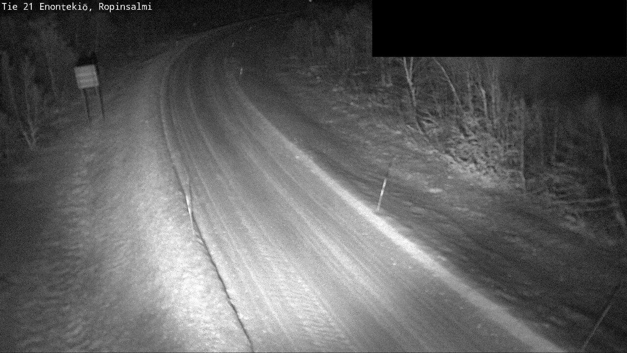 Weather Camera Image Väg 21 Enontekiö, Ropinsalmi, Enontekiö, Lappi