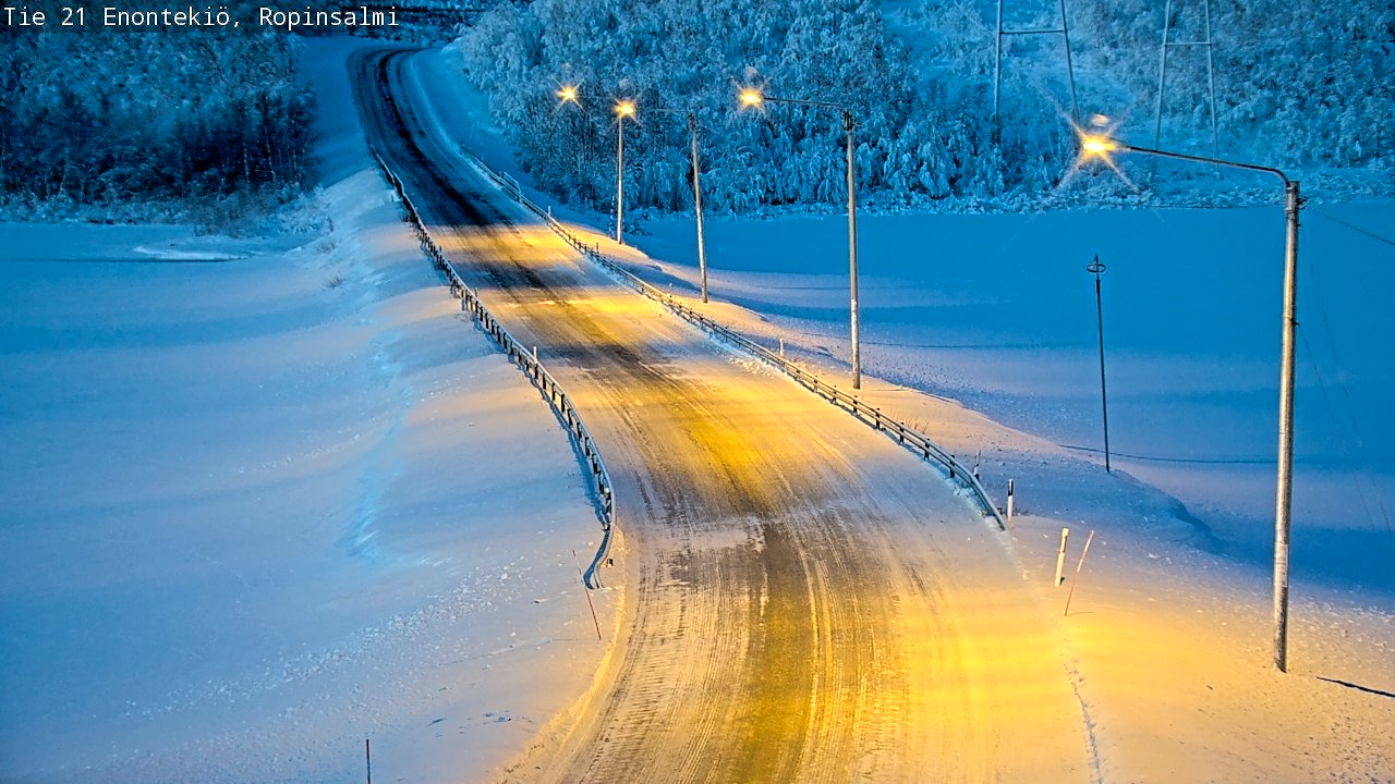Kelikamerat Kuva Tie 21 Enontekiö, Ropinsalmi, Enontekiö, Lappi