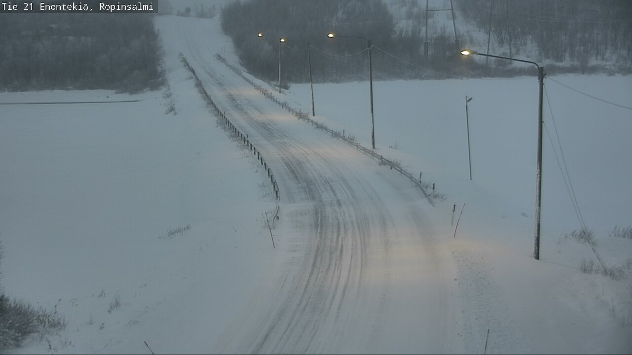 Kelikamerat Kuva Tie 21 Enontekiö, Ropinsalmi, Enontekiö, Lappi