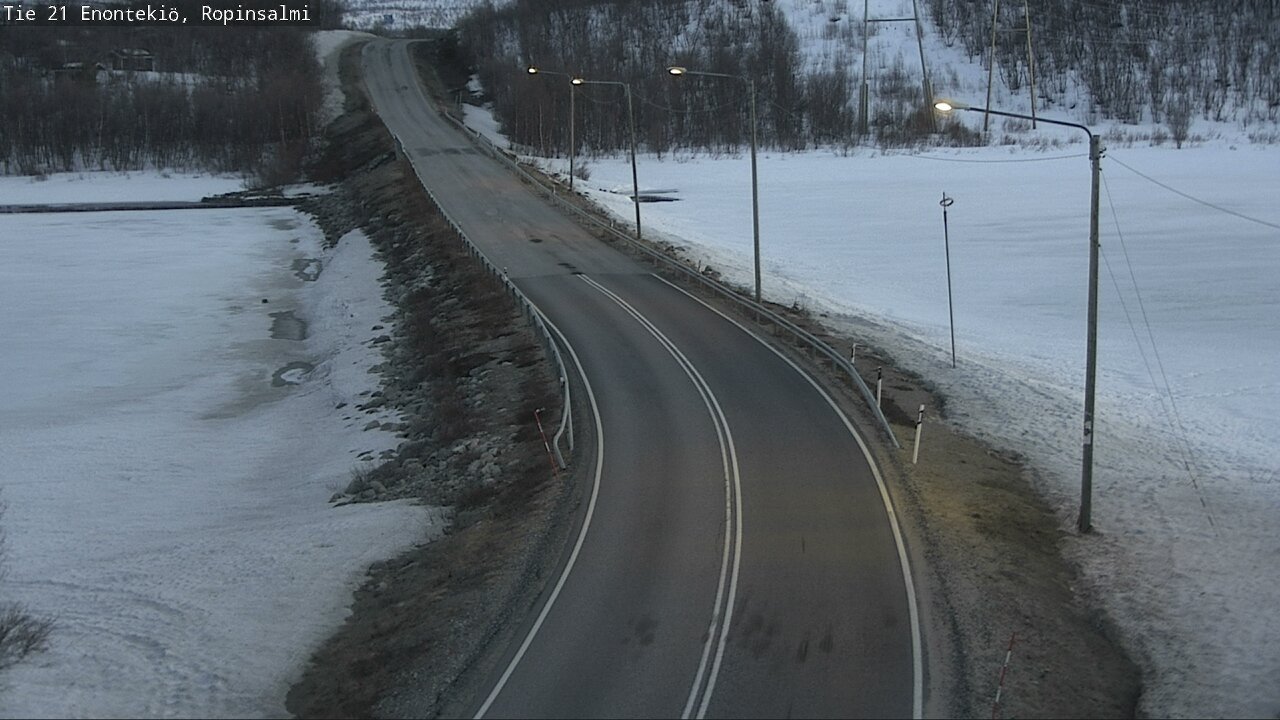 Kelikamerat Kuva Tie 21 Enontekiö, Ropinsalmi, Enontekiö, Lappi