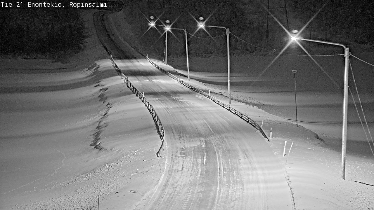 Kelikamerat Kuva Tie 21 Enontekiö, Ropinsalmi, Enontekiö, Lappi