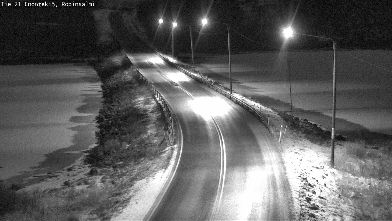 Weather Camera Image Väg 21 Enontekiö, Ropinsalmi, Enontekiö, Lappi