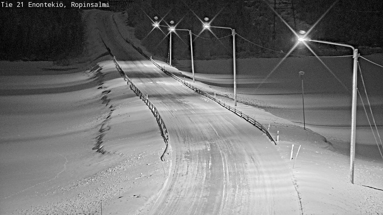 Kelikamerat Kuva Tie 21 Enontekiö, Ropinsalmi, Enontekiö, Lappi