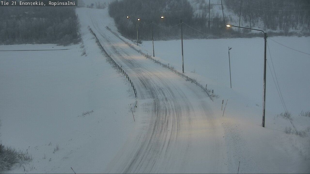 Kelikamerat Kuva Tie 21 Enontekiö, Ropinsalmi, Enontekiö, Lappi