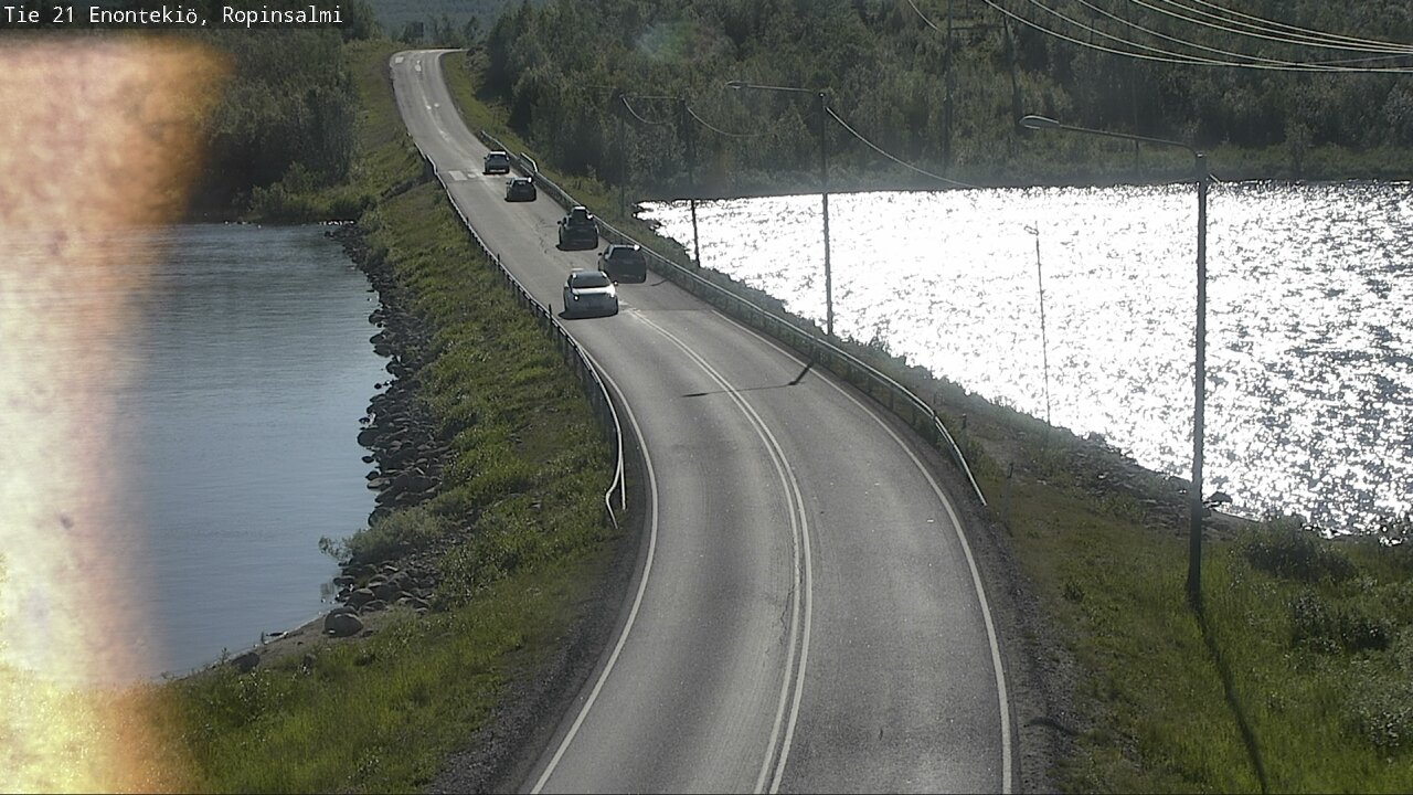 Weather Camera Image Väg 21 Enontekiö, Ropinsalmi, Enontekiö, Lappi