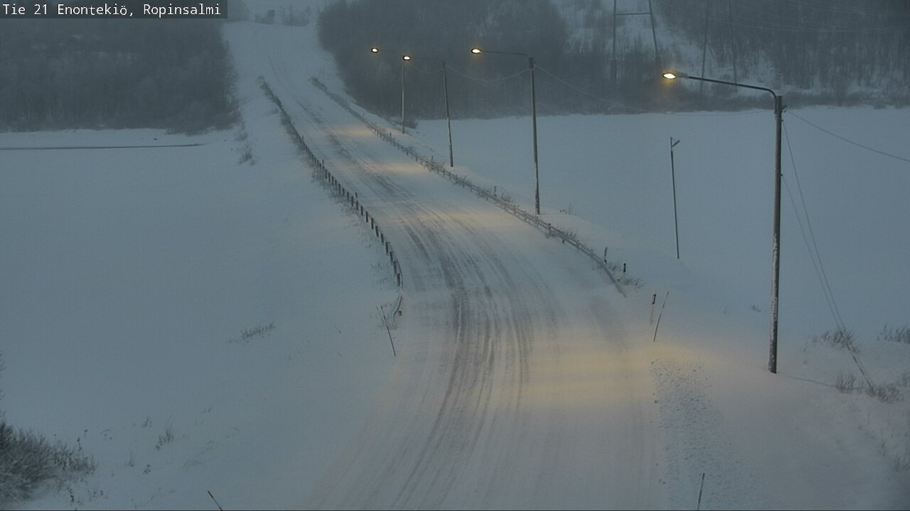 Kelikamerat Kuva Tie 21 Enontekiö, Ropinsalmi, Enontekiö, Lappi