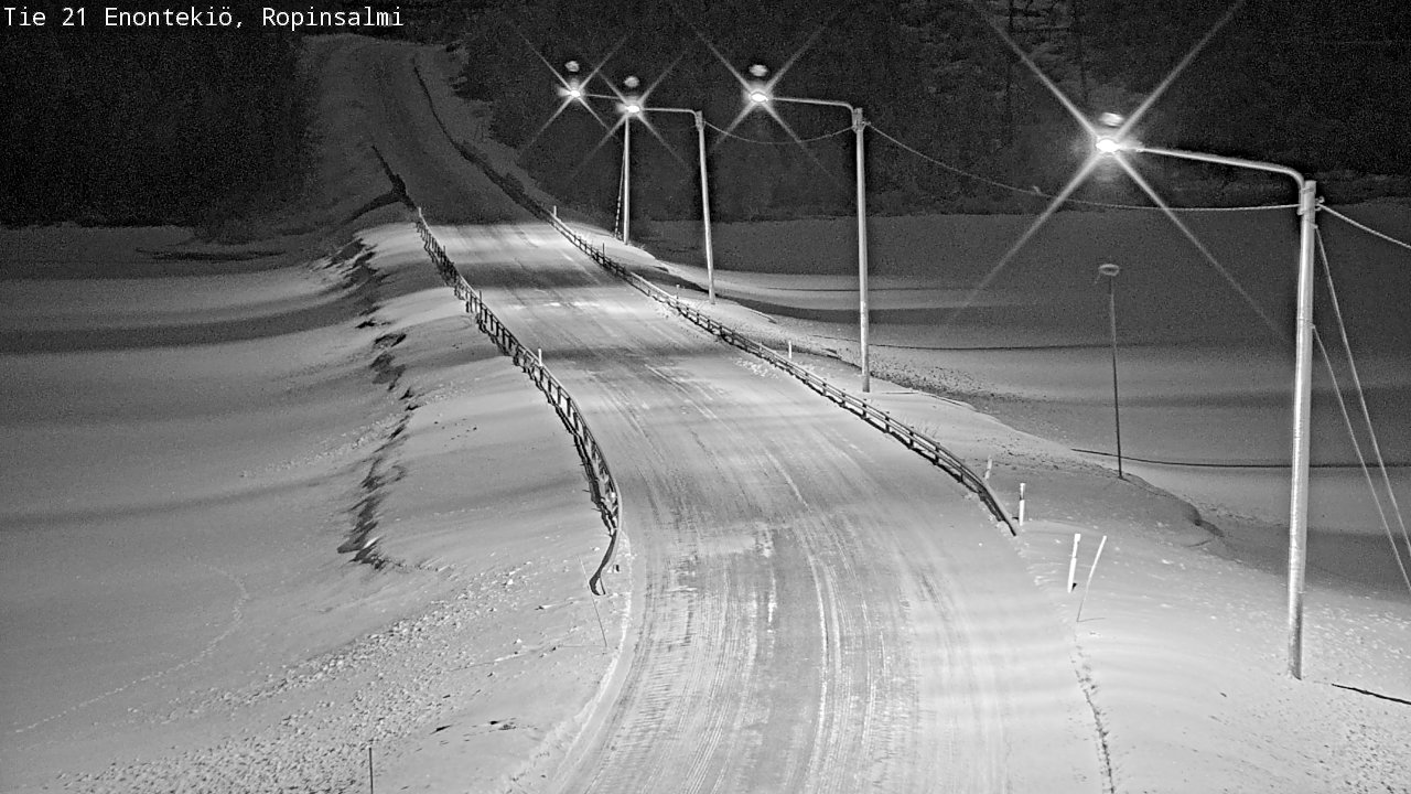 Kelikamerat Kuva Tie 21 Enontekiö, Ropinsalmi, Enontekiö, Lappi