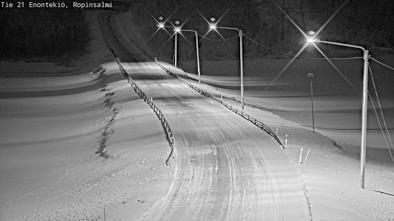 Kelikamerat Kuva Tie 21 Enontekiö, Ropinsalmi, Enontekiö, Lappi