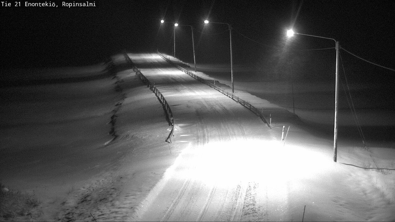 Kelikamerat Kuva Tie 21 Enontekiö, Ropinsalmi, Enontekiö, Lappi