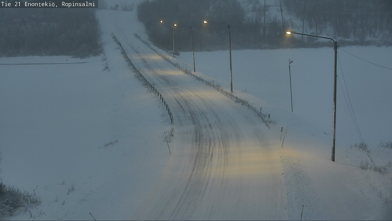 Kelikamerat Kuva Tie 21 Enontekiö, Ropinsalmi, Enontekiö, Lappi