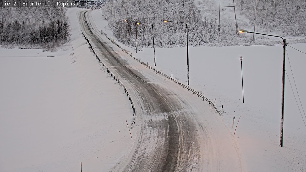 Kelikamerat Kuva Tie 21 Enontekiö, Ropinsalmi, Enontekiö, Lappi