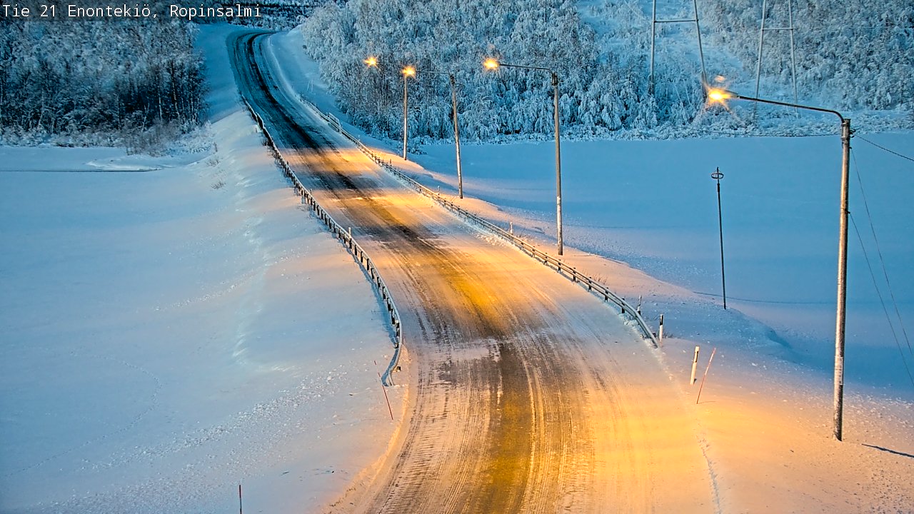 Kelikamerat Kuva Tie 21 Enontekiö, Ropinsalmi, Enontekiö, Lappi