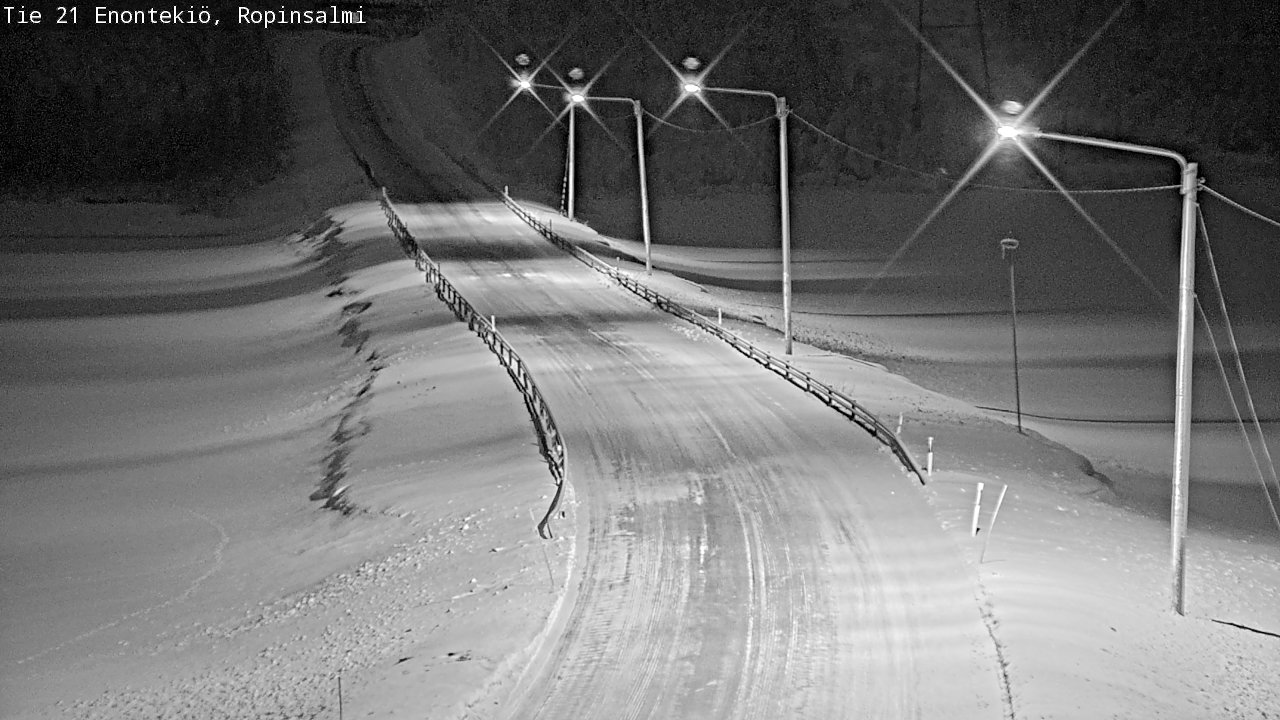 Kelikamerat Kuva Tie 21 Enontekiö, Ropinsalmi, Enontekiö, Lappi