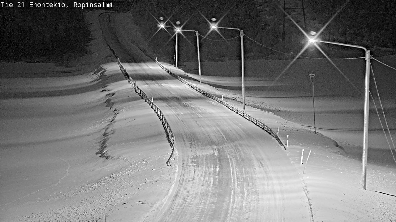 Kelikamerat Kuva Tie 21 Enontekiö, Ropinsalmi, Enontekiö, Lappi