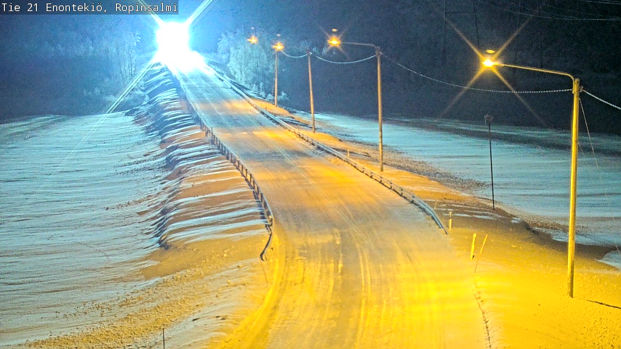 Kelikamerat Kuva Tie 21 Enontekiö, Ropinsalmi, Enontekiö, Lappi