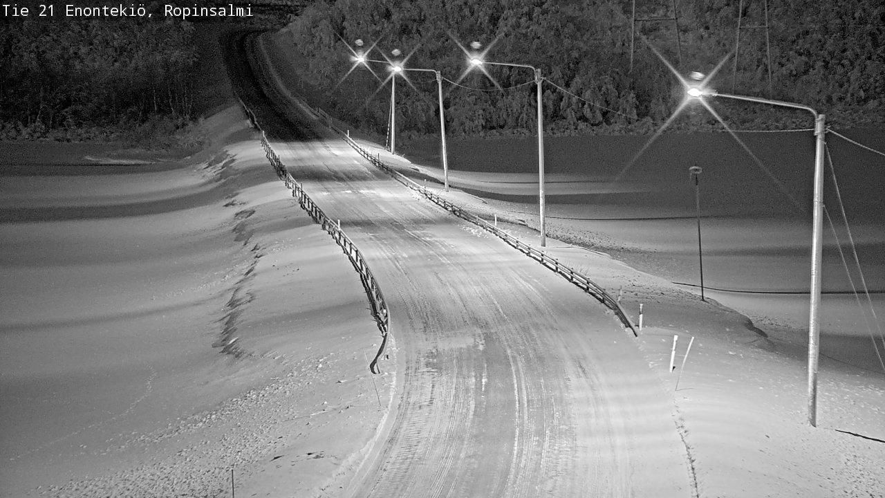 Kelikamerat Kuva Tie 21 Enontekiö, Ropinsalmi, Enontekiö, Lappi