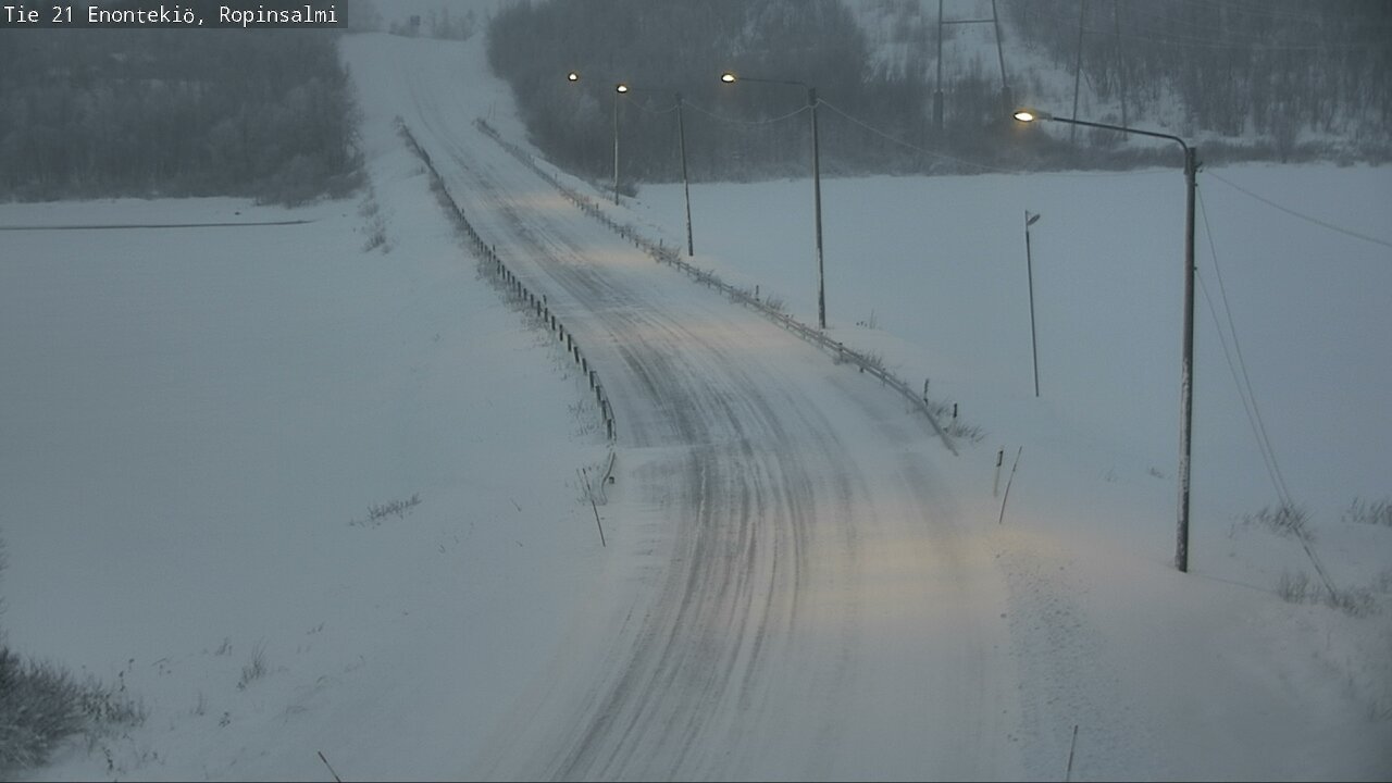 Kelikamerat Kuva Tie 21 Enontekiö, Ropinsalmi, Enontekiö, Lappi