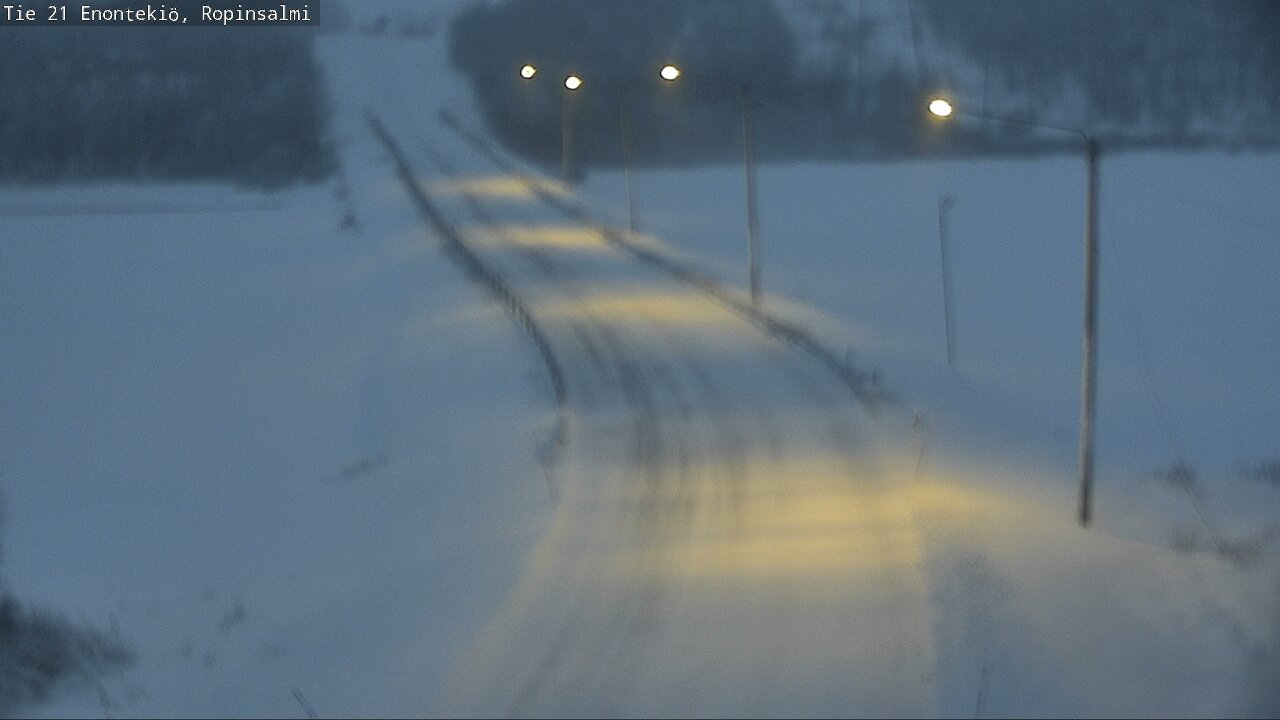 Kelikamerat Kuva Tie 21 Enontekiö, Ropinsalmi, Enontekiö, Lappi