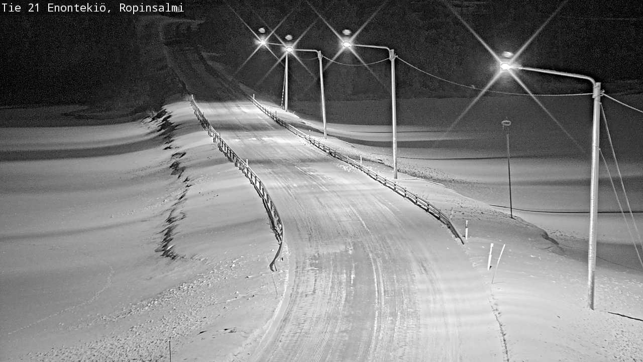 Kelikamerat Kuva Tie 21 Enontekiö, Ropinsalmi, Enontekiö, Lappi