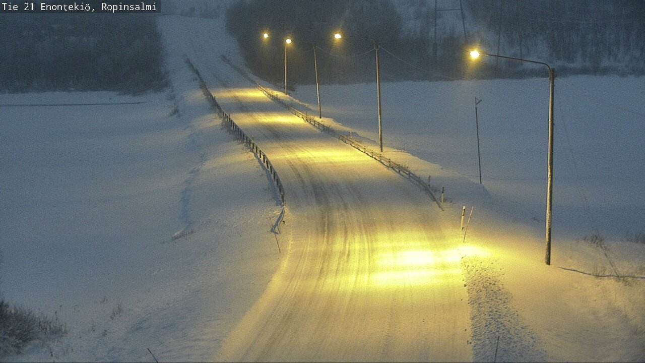 Kelikamerat Kuva Tie 21 Enontekiö, Ropinsalmi, Enontekiö, Lappi