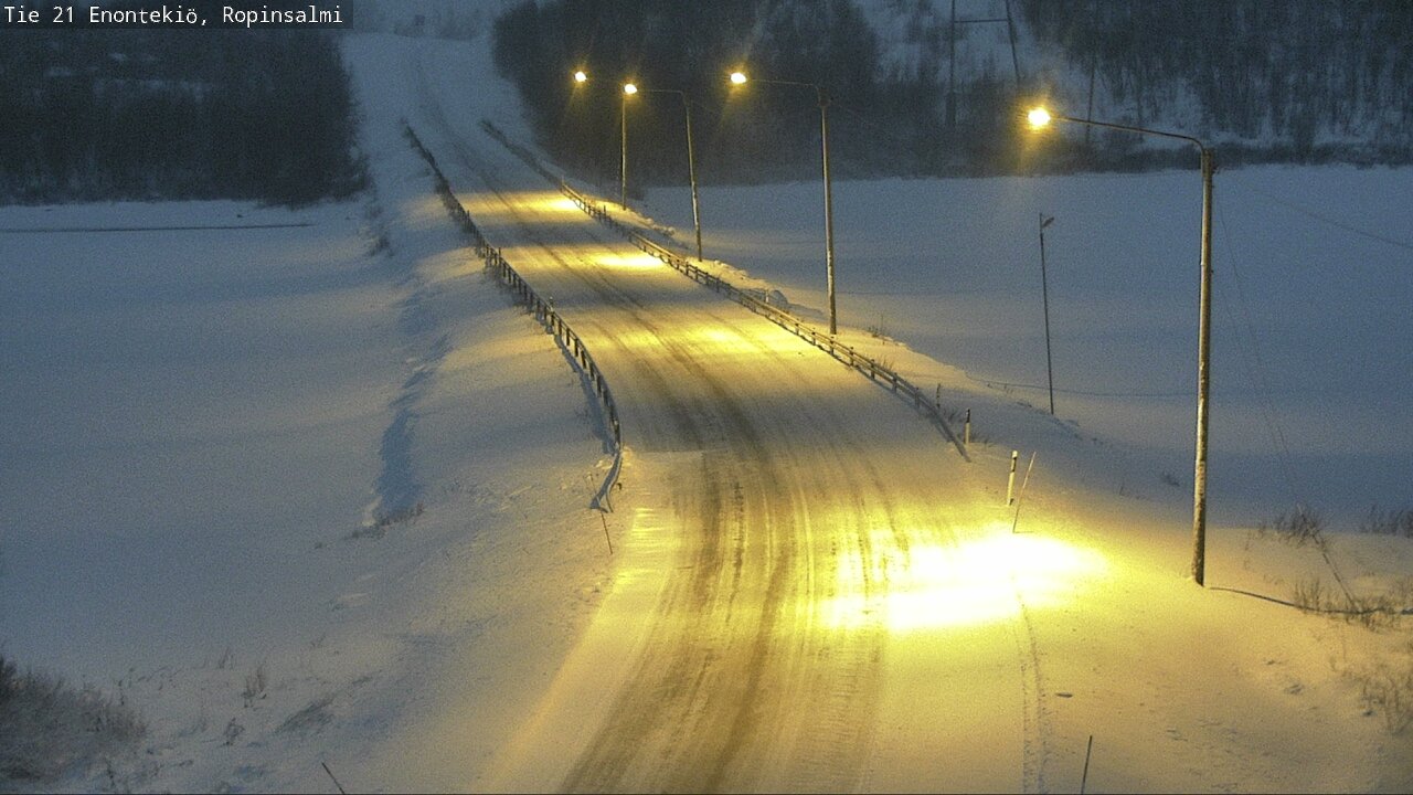 Kelikamerat Kuva Tie 21 Enontekiö, Ropinsalmi, Enontekiö, Lappi