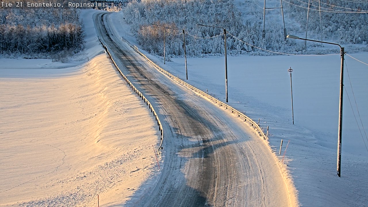 Kelikamerat Kuva Tie 21 Enontekiö, Ropinsalmi, Enontekiö, Lappi