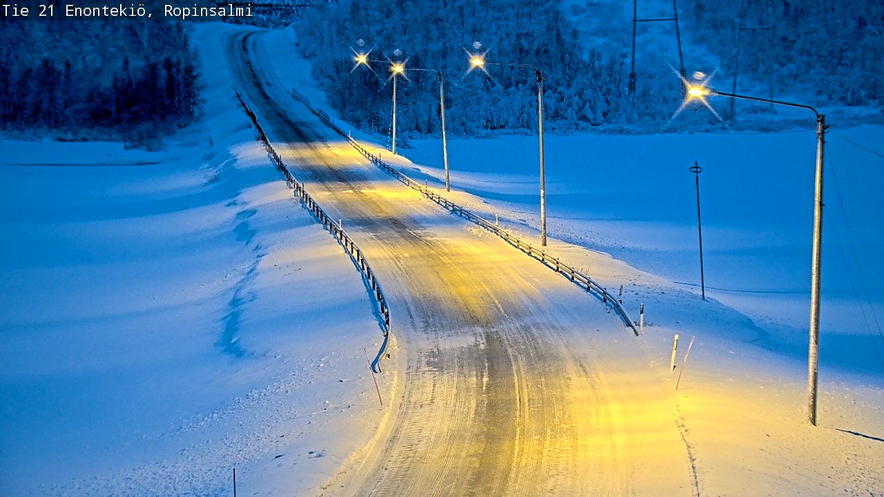 Kelikamerat Kuva Tie 21 Enontekiö, Ropinsalmi, Enontekiö, Lappi