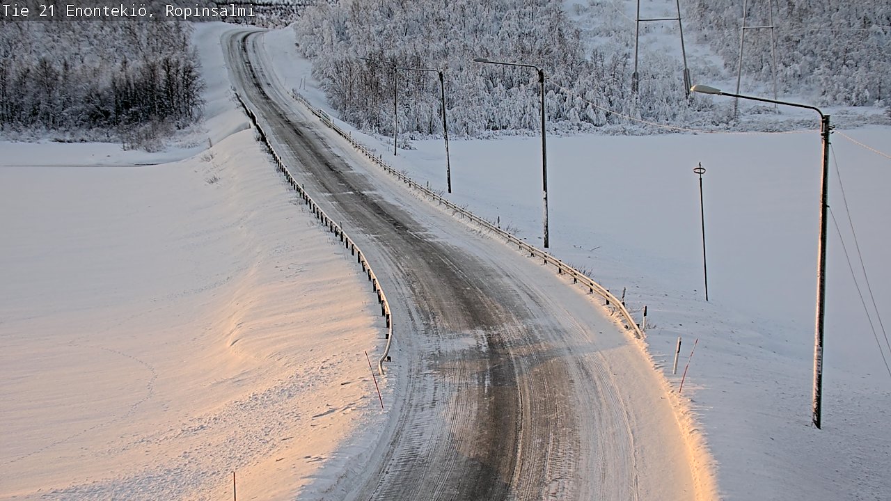Kelikamerat Kuva Tie 21 Enontekiö, Ropinsalmi, Enontekiö, Lappi