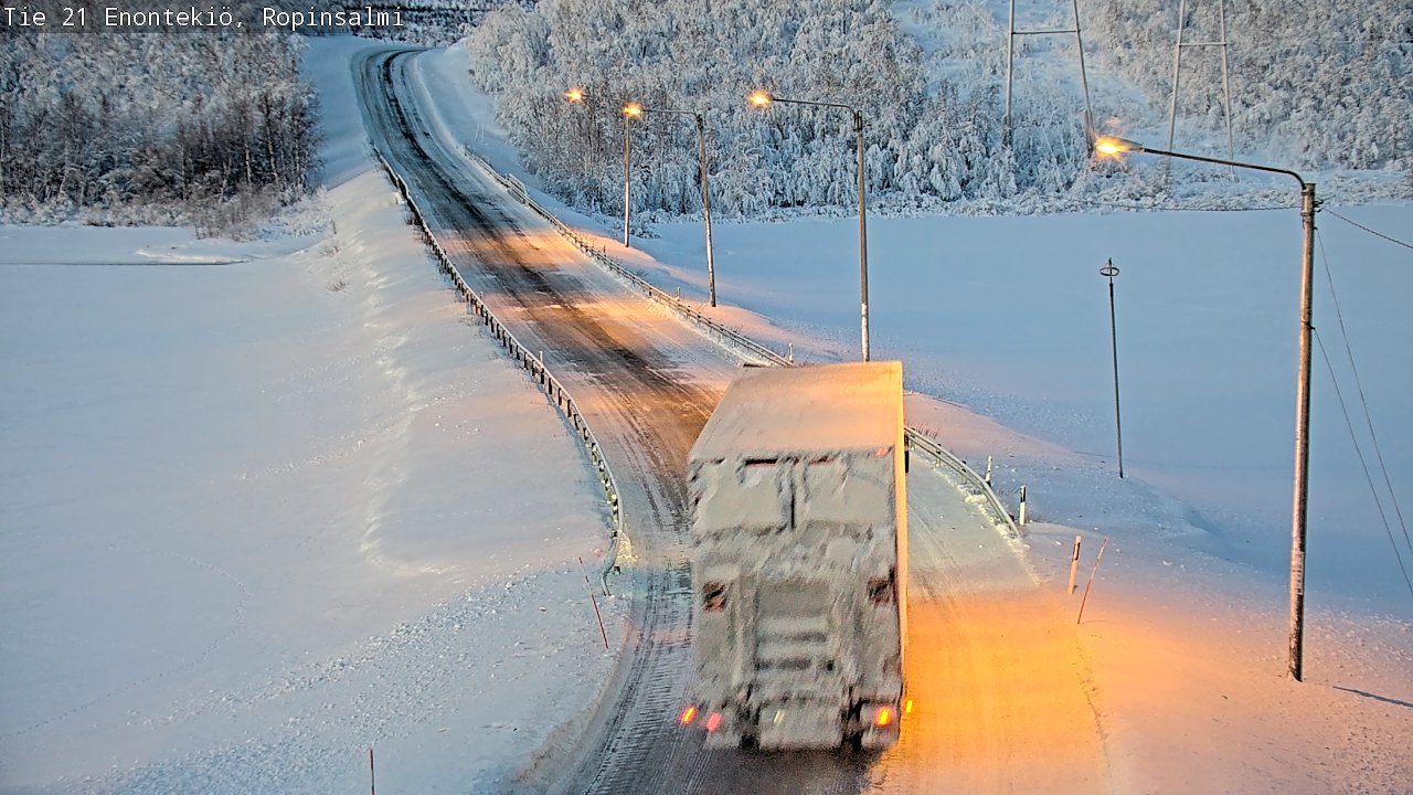 Kelikamerat Kuva Tie 21 Enontekiö, Ropinsalmi, Enontekiö, Lappi