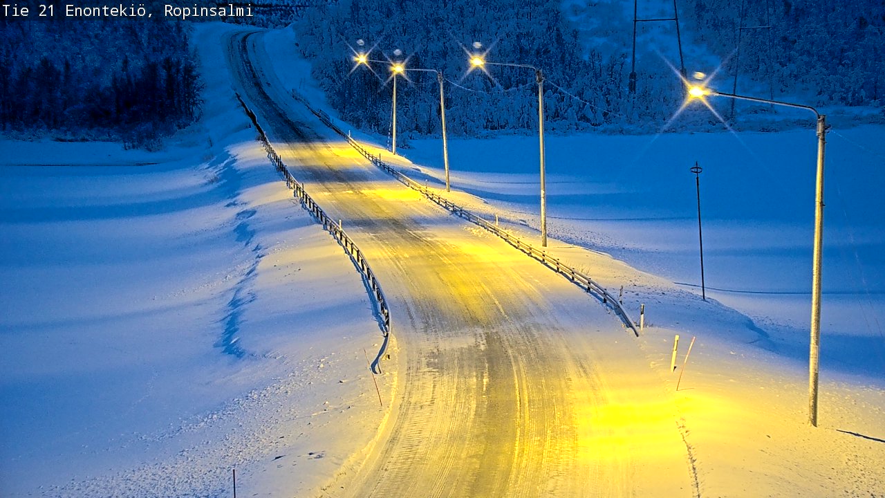 Kelikamerat Kuva Tie 21 Enontekiö, Ropinsalmi, Enontekiö, Lappi