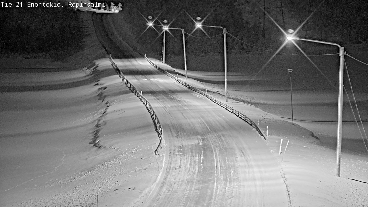 Kelikamerat Kuva Tie 21 Enontekiö, Ropinsalmi, Enontekiö, Lappi