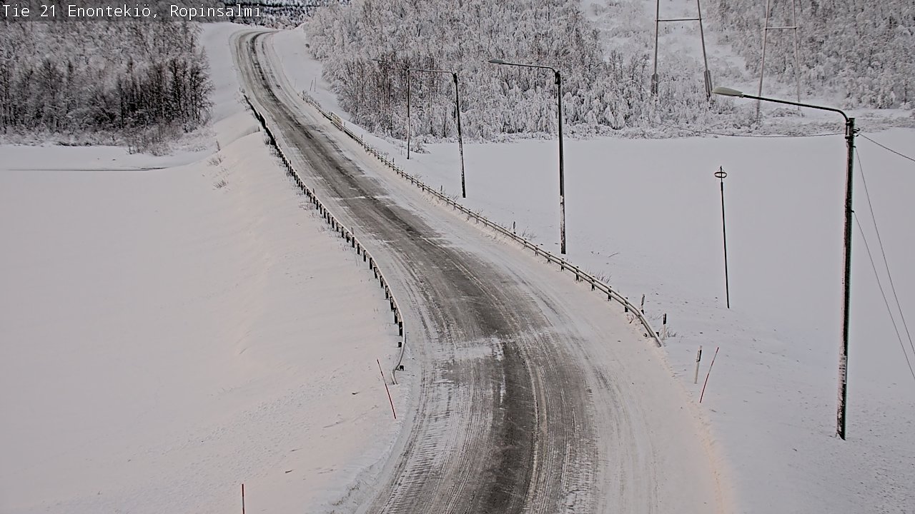 Kelikamerat Kuva Tie 21 Enontekiö, Ropinsalmi, Enontekiö, Lappi