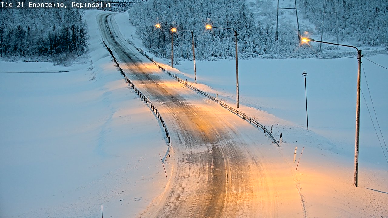 Kelikamerat Kuva Tie 21 Enontekiö, Ropinsalmi, Enontekiö, Lappi