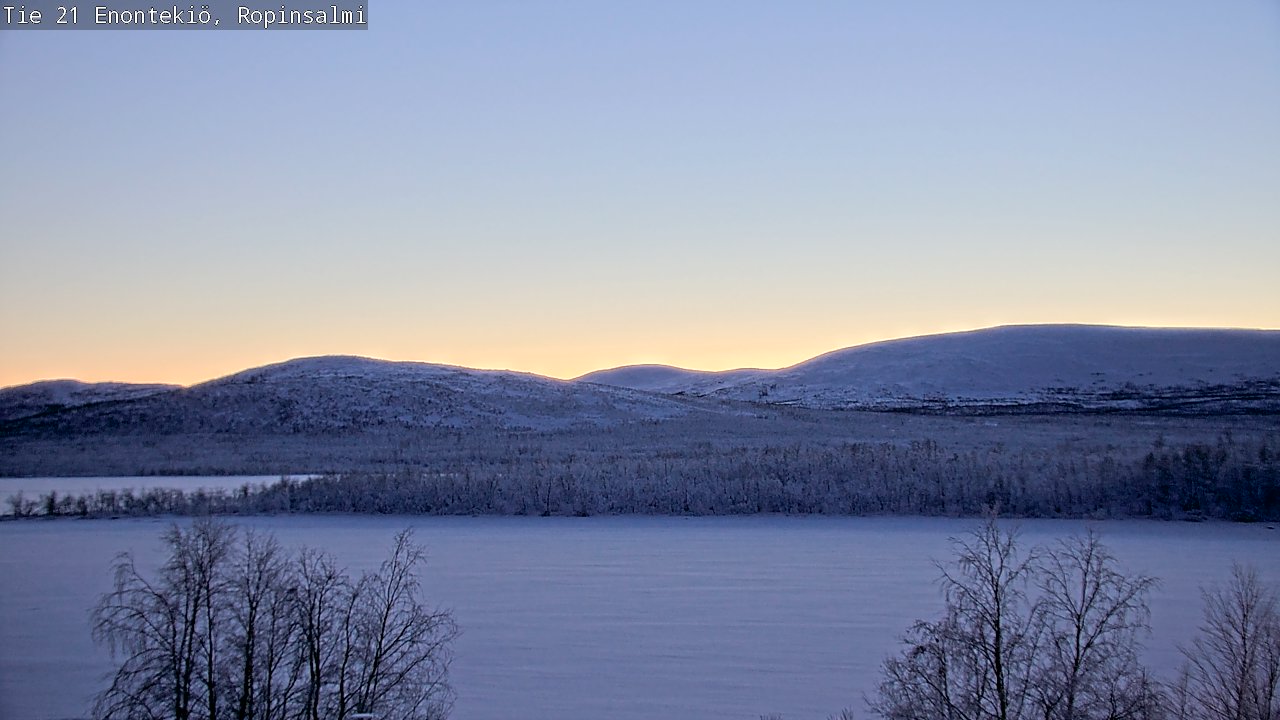 Weather Camera Image Road 21 Enontekiö, Ropinsalmi, Enontekiö, Lappi
