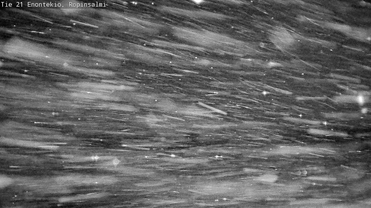 Weather Camera Image Väg 21 Enontekiö, Ropinsalmi, Enontekiö, Lappi