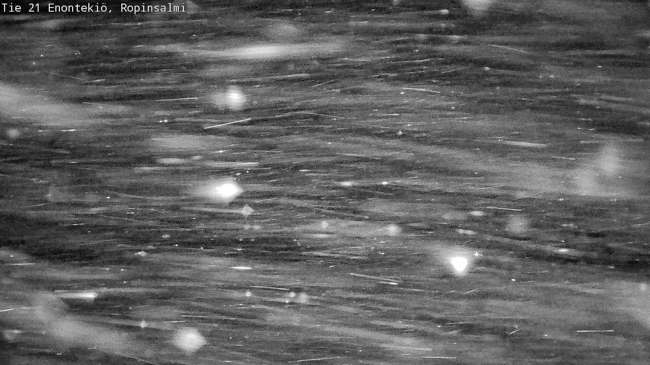 Weather Camera Image Väg 21 Enontekiö, Ropinsalmi, Enontekiö, Lappi