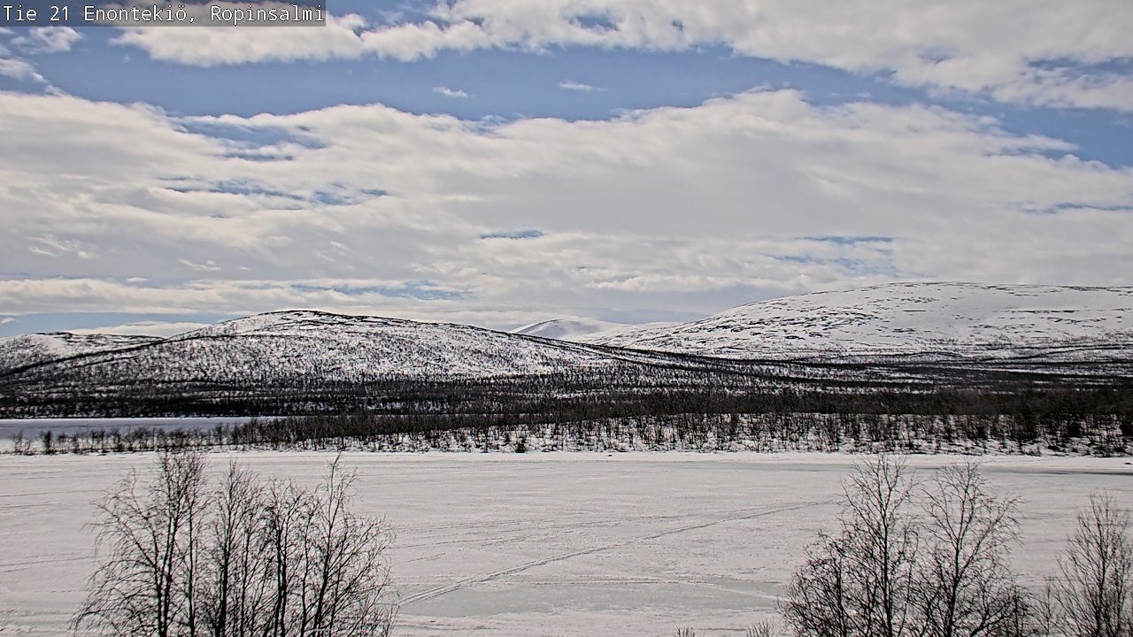 Weather Camera Image Road 21 Enontekiö, Ropinsalmi, Enontekiö, Lappi