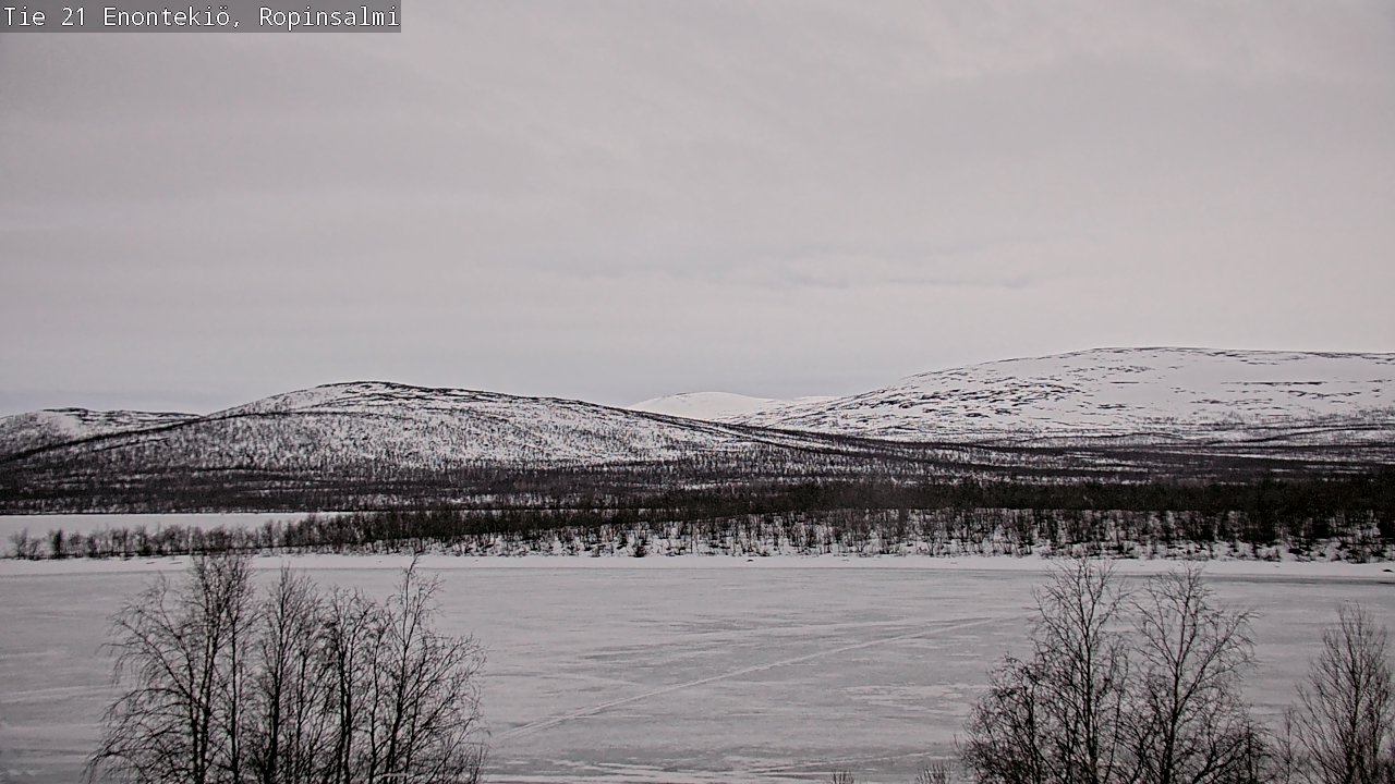 Weather Camera Image Väg 21 Enontekiö, Ropinsalmi, Enontekiö, Lappi