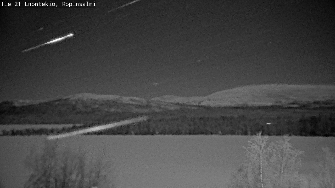 Weather Camera Image Väg 21 Enontekiö, Ropinsalmi, Enontekiö, Lappi