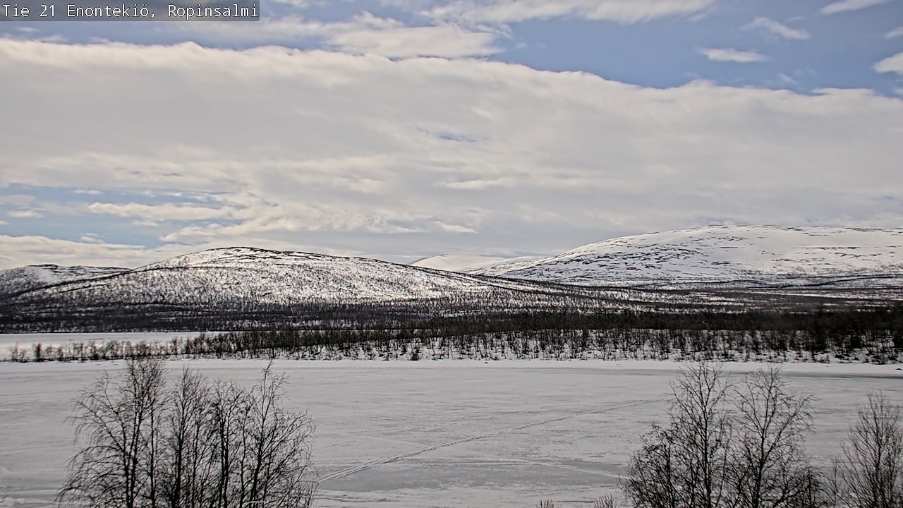 Weather Camera Image Road 21 Enontekiö, Ropinsalmi, Enontekiö, Lappi