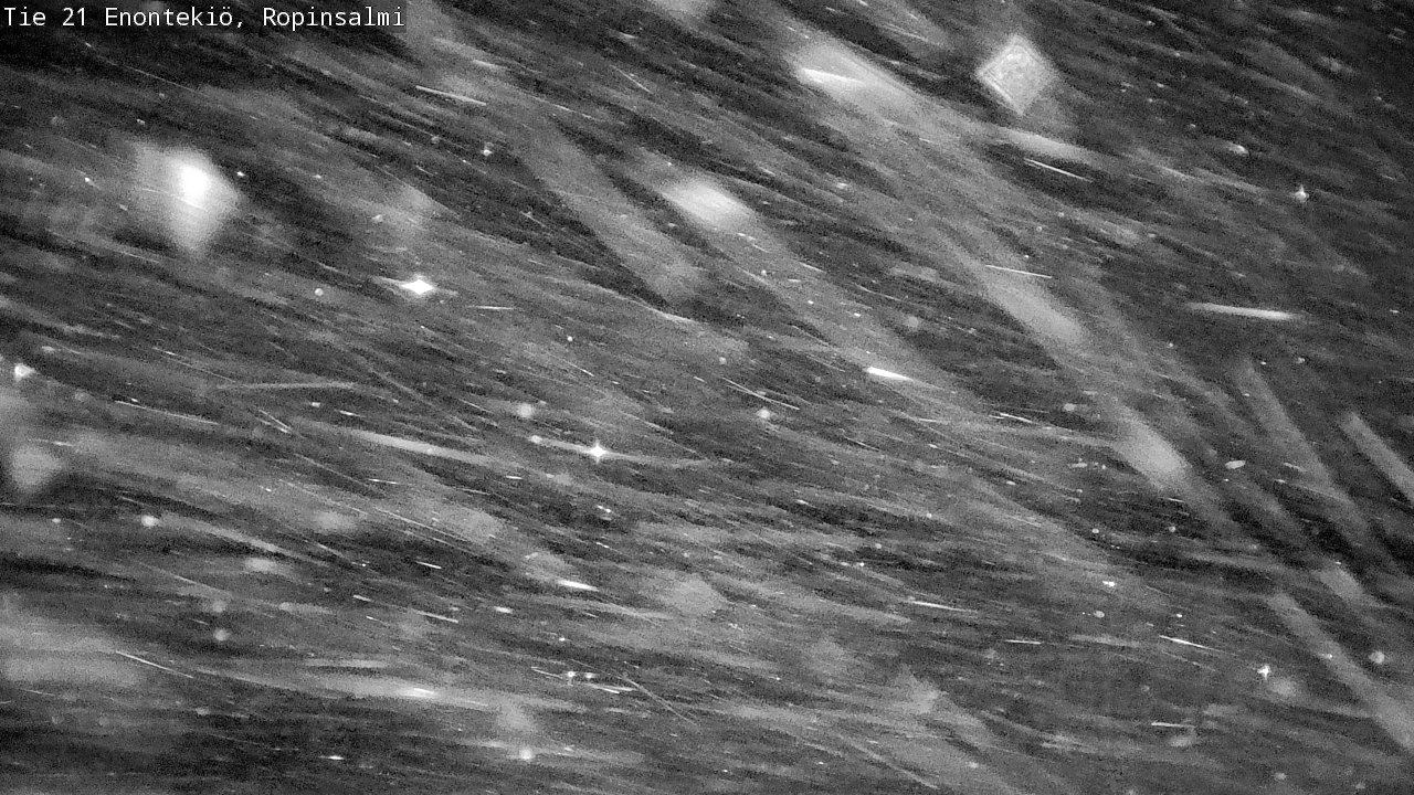 Weather Camera Image Väg 21 Enontekiö, Ropinsalmi, Enontekiö, Lappi