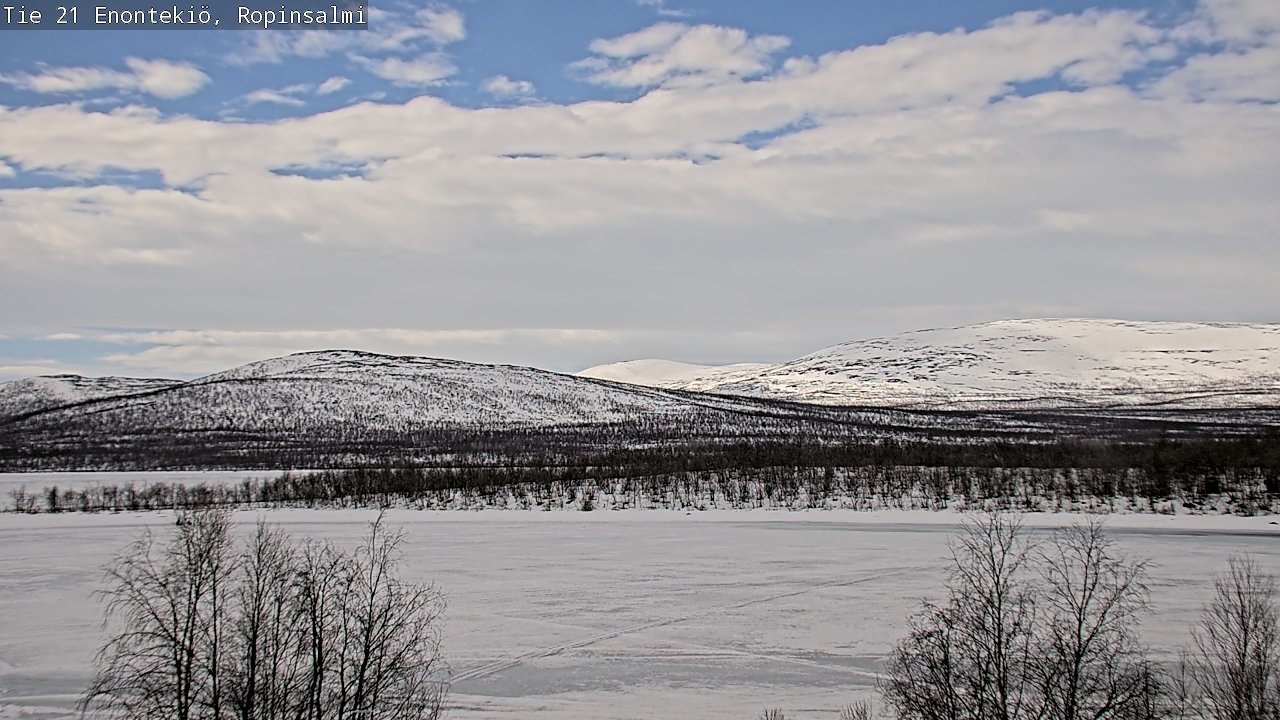 Weather Camera Image Road 21 Enontekiö, Ropinsalmi, Enontekiö, Lappi