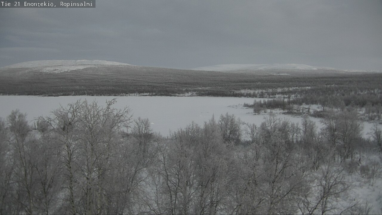 Weather Camera Image Väg 21 Enontekiö, Ropinsalmi, Enontekiö, Lappi
