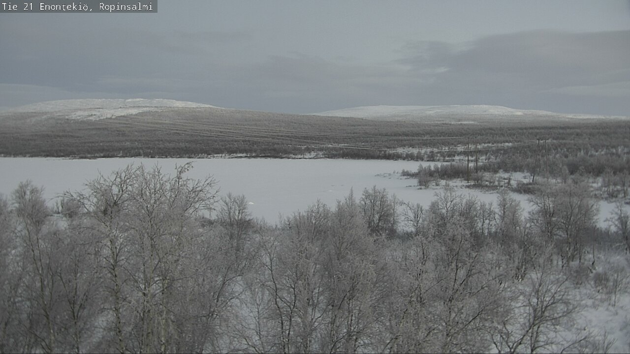 Weather Camera Image Väg 21 Enontekiö, Ropinsalmi, Enontekiö, Lappi