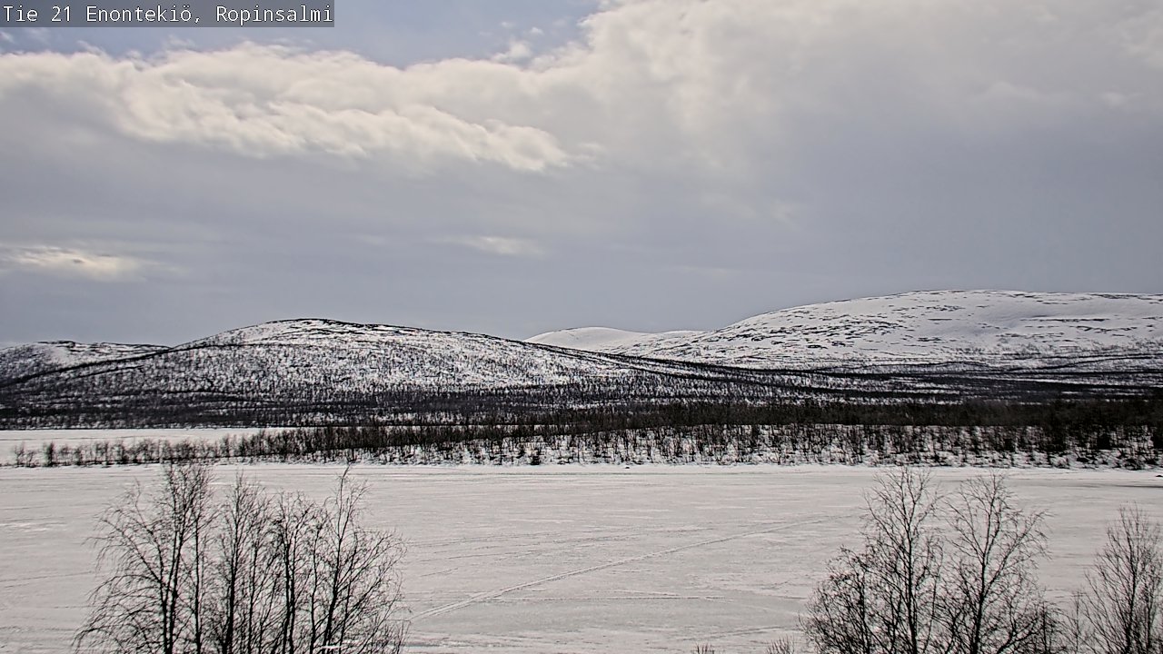 Weather Camera Image Road 21 Enontekiö, Ropinsalmi, Enontekiö, Lappi